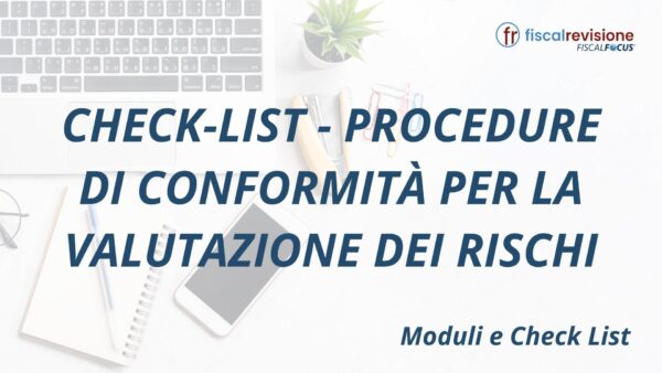 Check-list - Procedure di conformità per la valutazione dei rischi