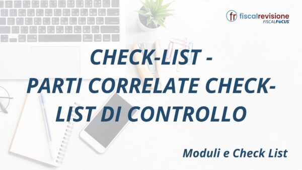 Check-list - Parti correlate check-list di controllo