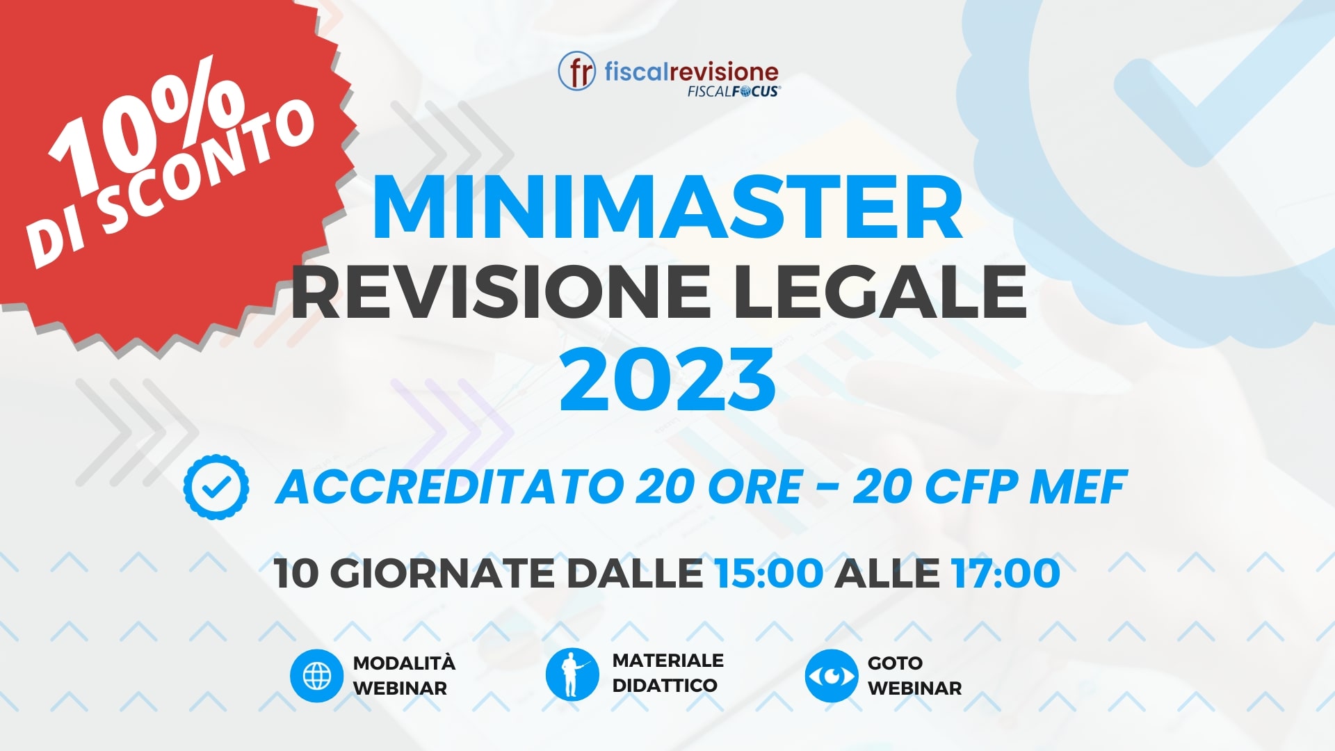Minimaster Revisore Legale 2023 - 20 ORE 20 CFP